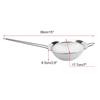uxcell Fine Mesh Strainer, Stainless Steel, 17.7cm Diameter, Skimmer with Comfortable Non-Slip Handle, for Home Kitchen and Food Straining