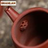 280ml Antike Yixing Lila Ton Teekannen Handgefertigte Bambusblatt Kanne Roherz Roter Leder Drachenschlamm Kessel Sieb Zisha Teeset