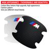 4 BUC Autocolant Protecție Mâner Ușă Auto Emblema Decor Auto pentru BMW M E46 E39 E90 E60 E36 F30 F10 E34 E30 F20 E92 M3 M4 M5 X5 X6