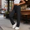 Pantalon décontracté et tendance pour femmes, ample en couleur avec poches