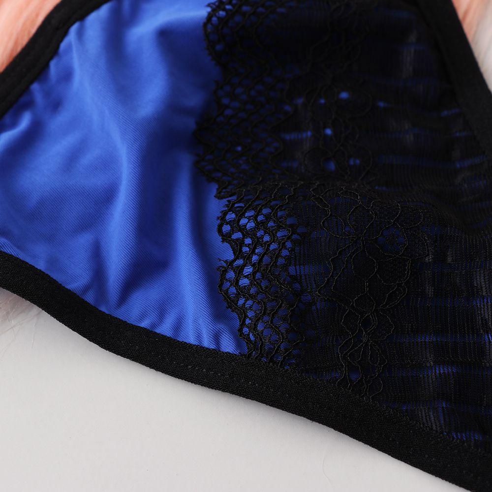 Fashion T-back Low Waist Briefs Women Erotic Lingerie Lace Flowers G-string Sexy Panties