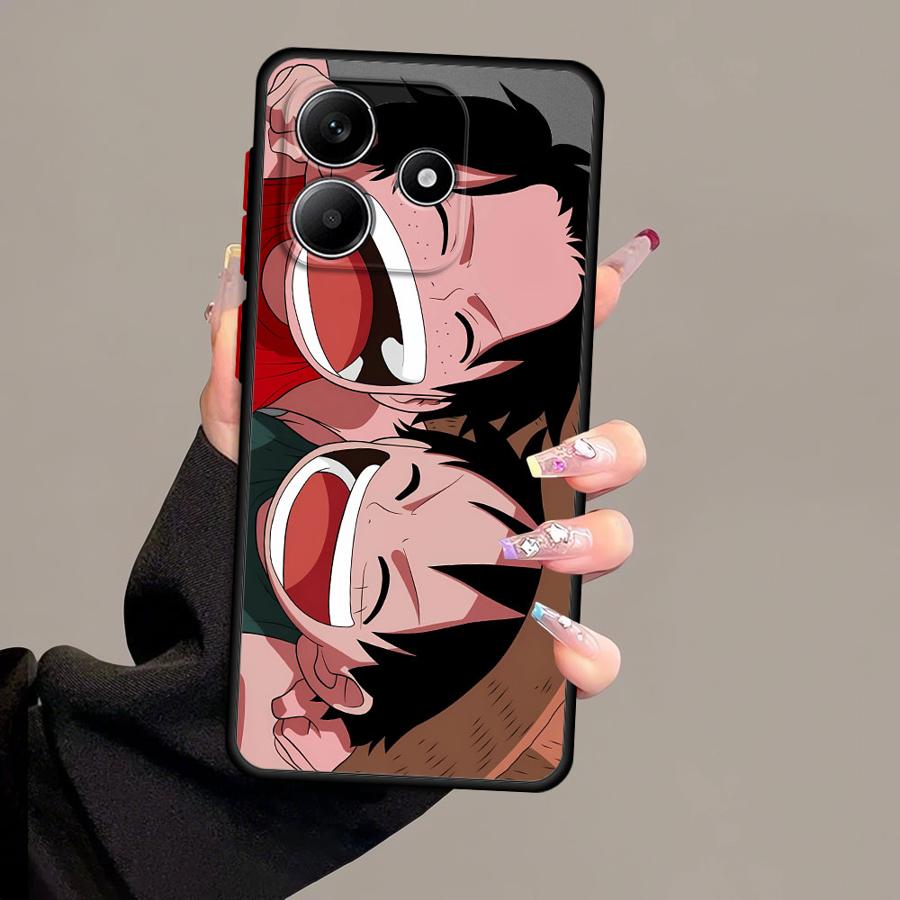 One Piece Anime Luffy Funda Back Phone Cover Case for Xiaomi Redmi Note 14 13 Pro Plus 9S A4 13C 12 10 14C 11