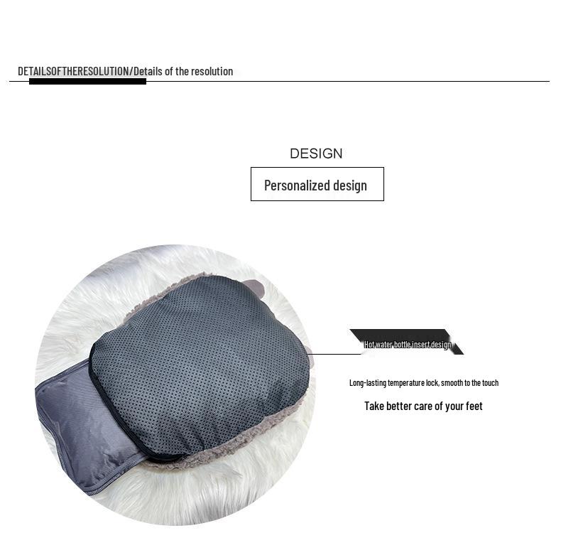 Vinteruppvärmd fotvärmardyna för flickor - Uppladdningsbar varmvattenflaska täcke