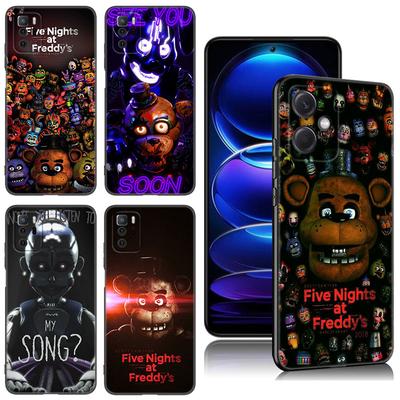 Fünf-Nächte-Zu-Freddys Schwarz Silikon Telefon Fall Für Xiaomi Redmi Hinweis 10 11 11S 12 13 4G 8 9 11T Pro 5G Plus 8T 9S 10S 12S