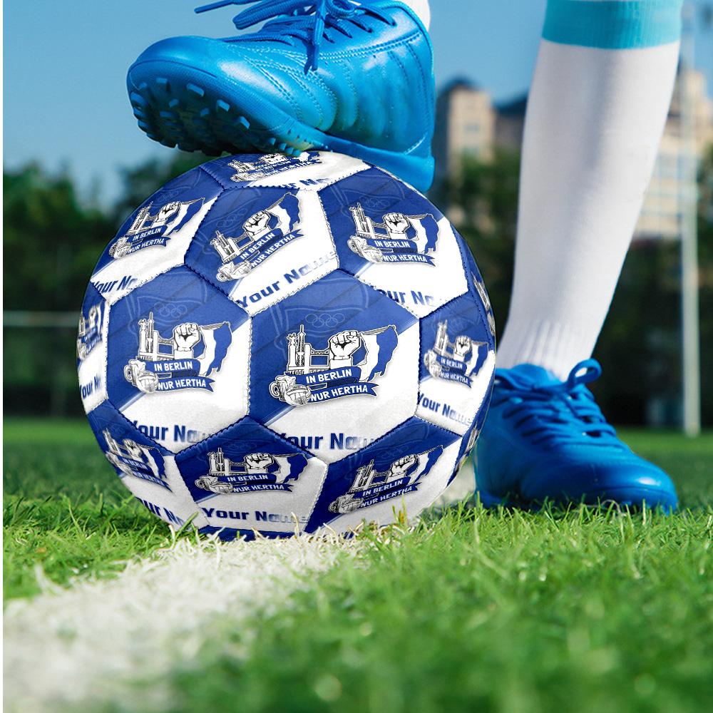 hertha bsc Fashion Size 5 Football Wearproof Non‑Slip Soccer Ball For Sports Training Entertainment Use