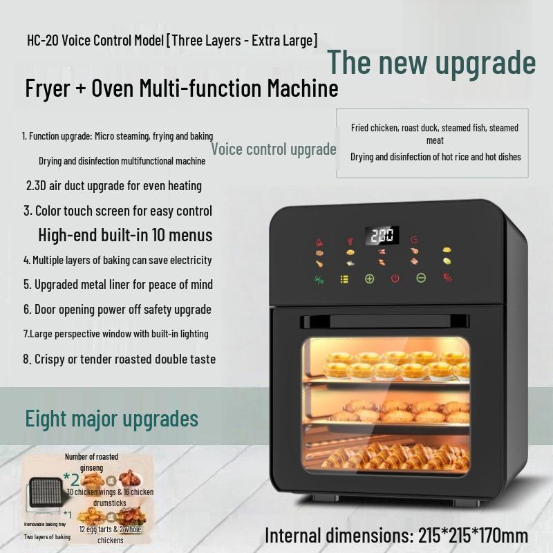 2025 Compact 3-in-1 Air Fryer & Microwave Oven
