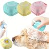 Non-toxic Pet Bath Brush with Massage Bristles, Detachable Design, Built-in Storage, Suitable for Cats and Dogs