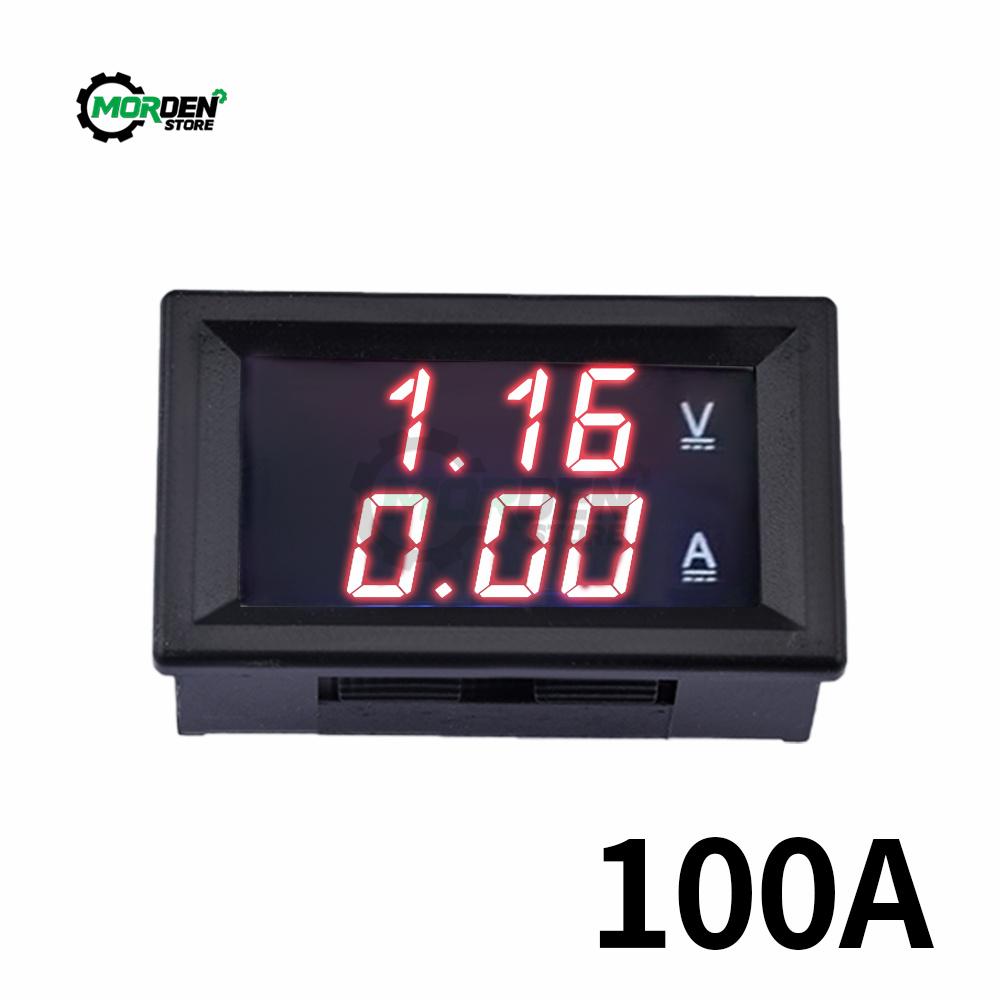 1.16'' 1-111V 11A 11A 111A LED Digital Voltmeter Ammeter Voltage Meter Volt Detector Tester Monitor Panel