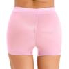 Ladies Sheer Shiny Stretchy Low Rise Shorts Semi Transparent Lingerie Sleepwear Bottoms for Hot Night