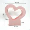 Heart Shaped Flower Box Bouquet Gift Bag for Wedding Gatherings Party Pink