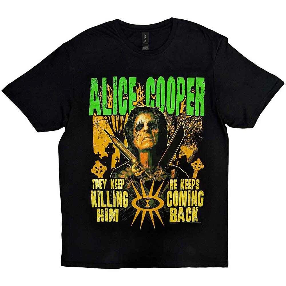 Alice Cooper Graveyard T-Shirt Black New XL