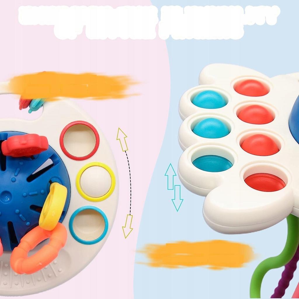 Octopus Pop It Montessori Sensory Toy 4-in-1 Baby Teether