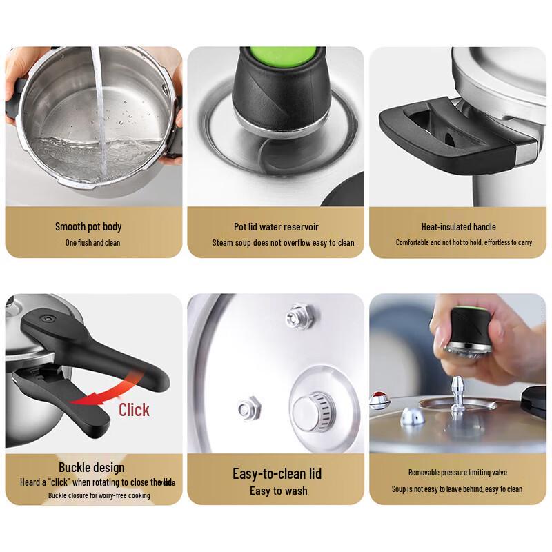 ASD 304 Stainless Steel Pressure Cooker