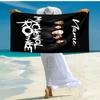 Personalized customized proof beach towel with My Chemical Romance pattern - soft, absorbent,quick-drying,perfect swimming,camping&bathing