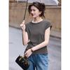 T-shirt Basique Femme Col Rond Manches Courtes