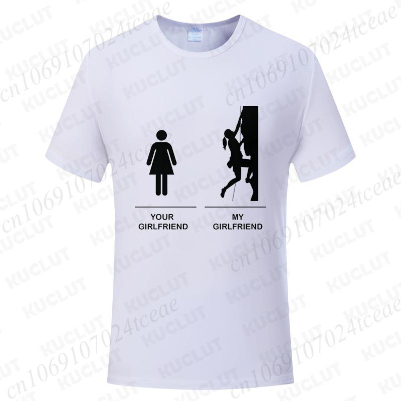Funny T-shirts Men Women Summer Tshirt Tops Short Sleeve Rock Climbing Graphic T Shirt Fashion Casual Female Clothing Gift