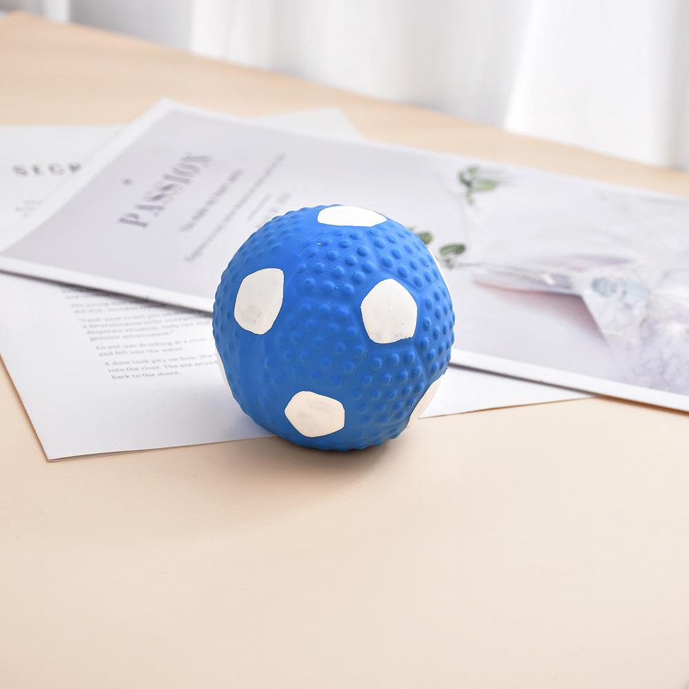 Squeaky Latex Rugby Football Dog Toy - Durable Chew & Stress Relief