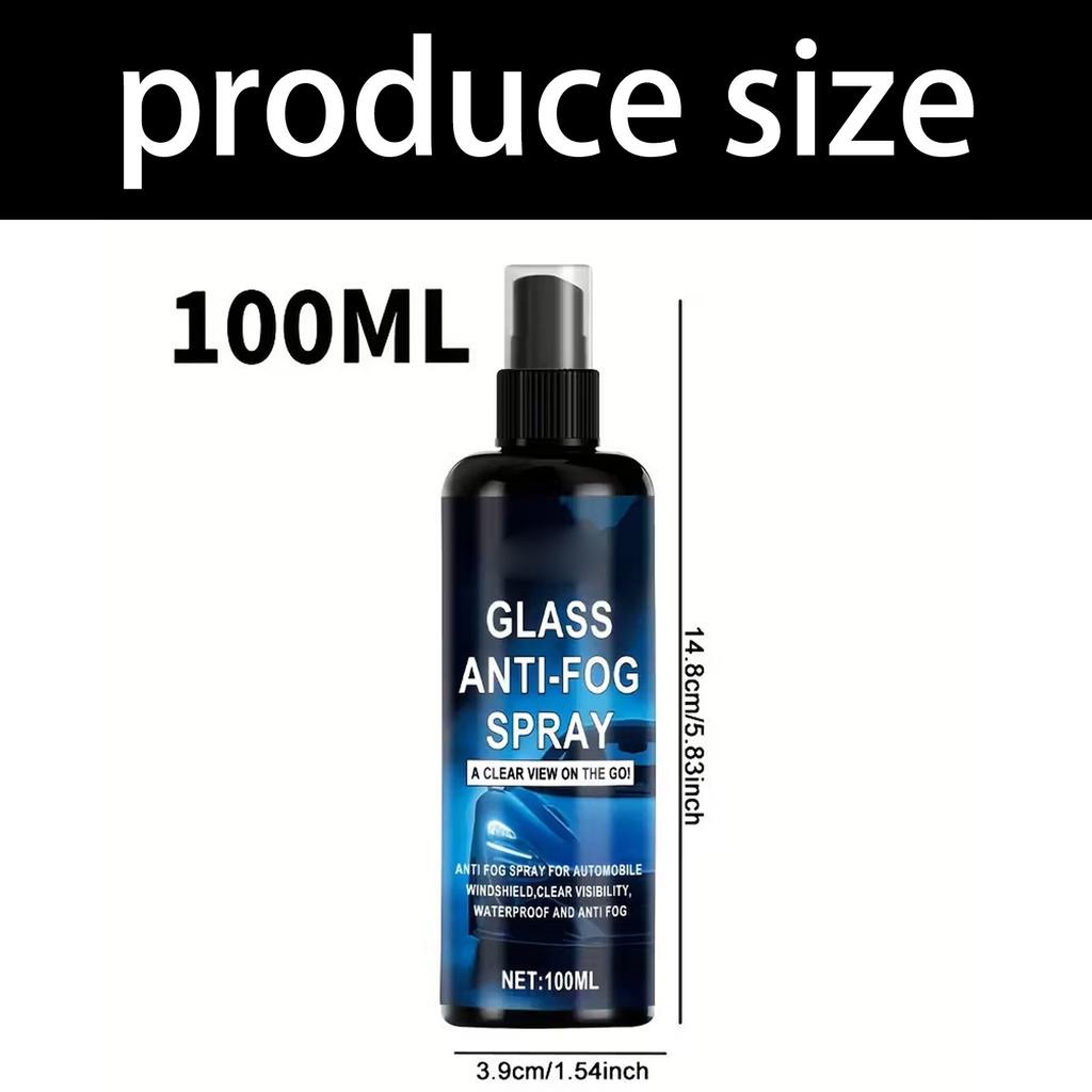 Anti Fog Defogging Sprayed for Car Windshield Motorcycle Helmets and Plastic Surfaces Long Lasting Effect None Toxic For