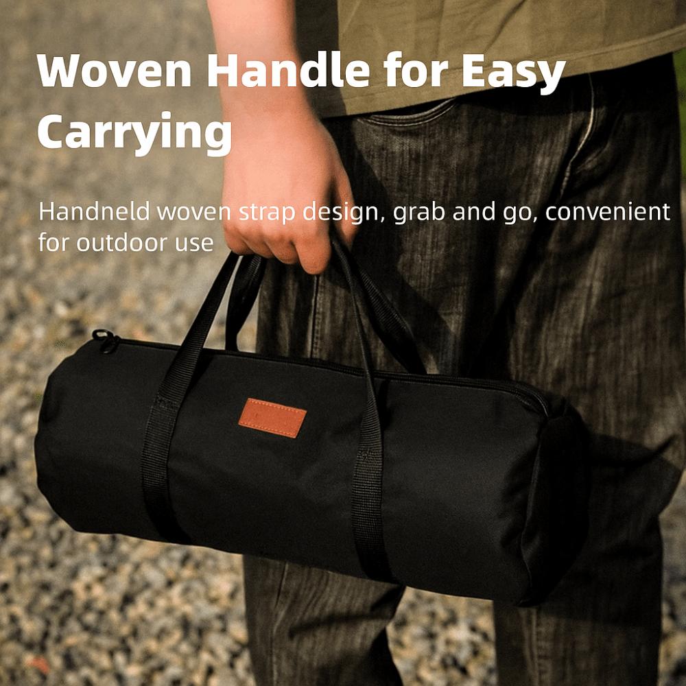 Oxford Cloth Wind Rope Storage Bag Cylindrical Bag Hiking Tool Handbag Outdoor