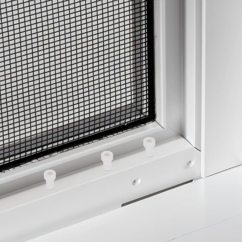 12pcs Steel Window Screen Retainer Pin with White ABS Caps Spring Loaded Security Fasteners Quick Fixing for Screens