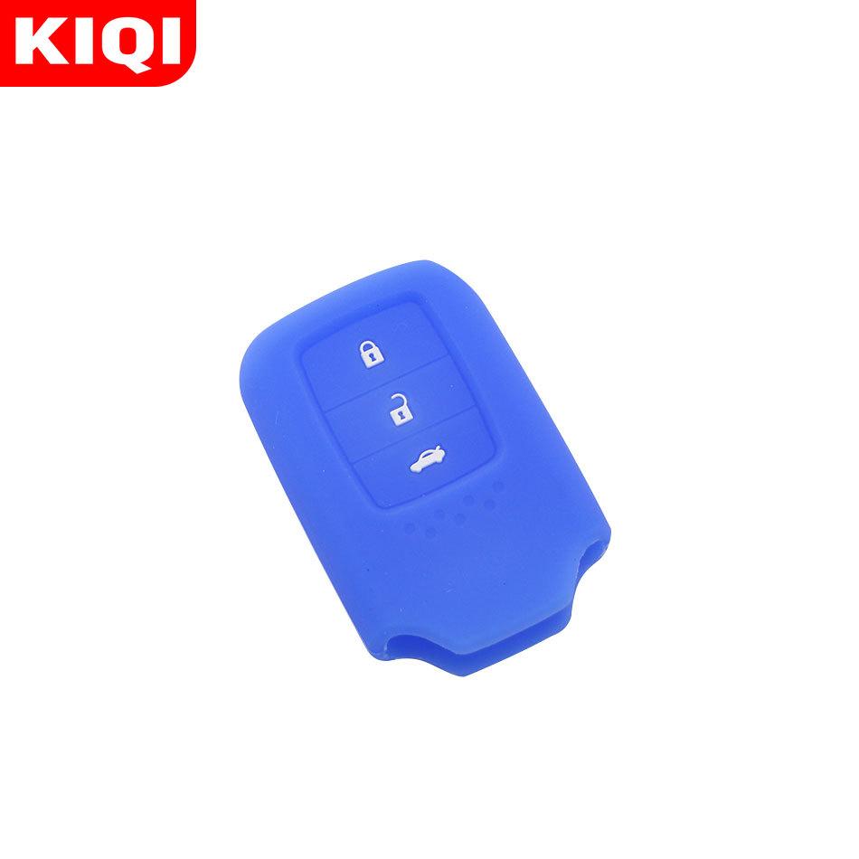 3 Buttons Silicone Car Key Fob Cover Case Fit For Honda Vezel City Civic Jazz Brv Br-V Hrv Keyless Entry Case Protect Holder
