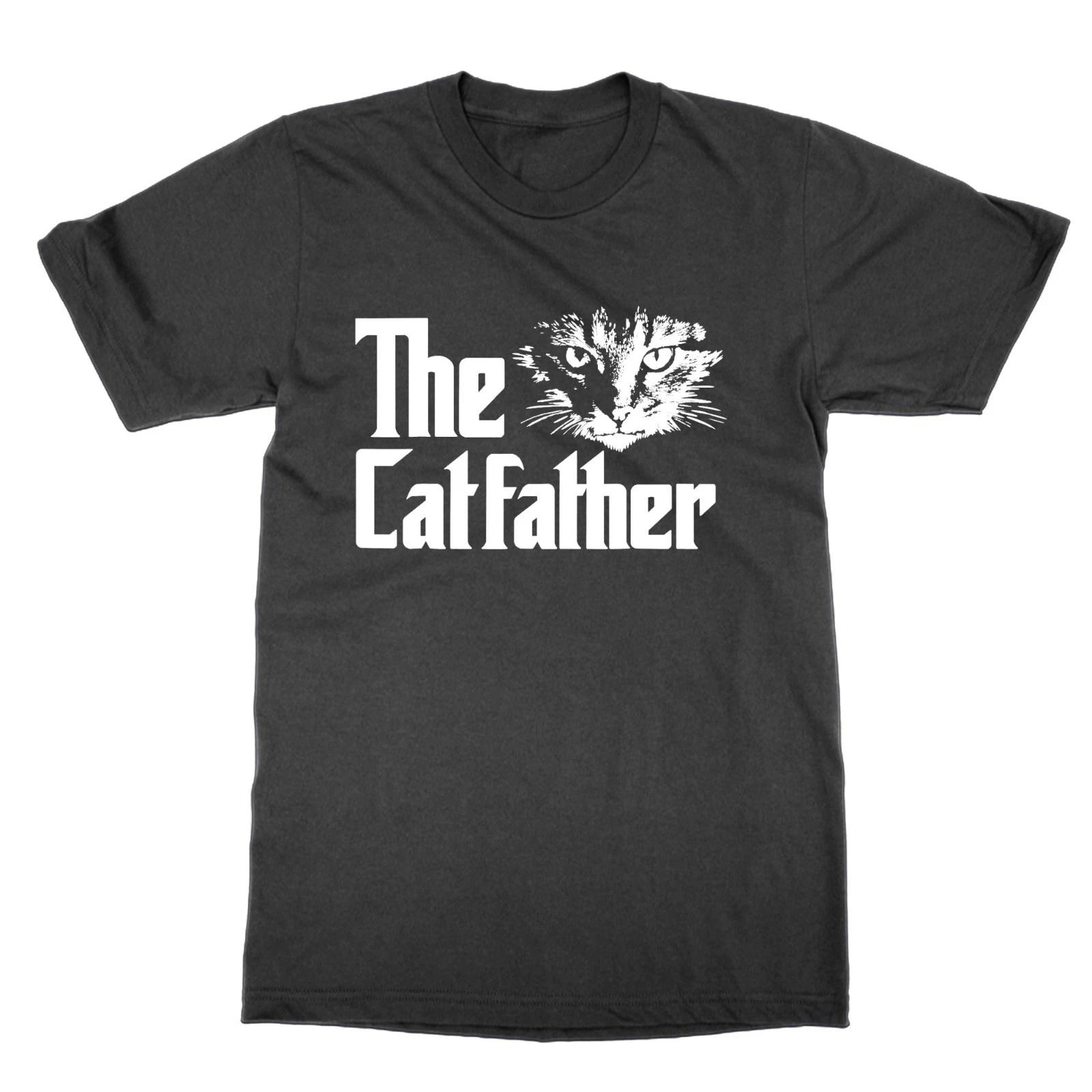 The Fun Catfather T-Shirt For Cat Lovers Gift For Dad L