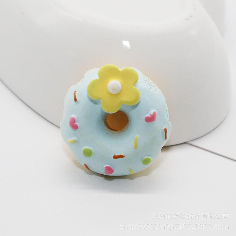 Cartoon Donut Trendy Handpainted Resin Material Summer 2021 Collection