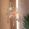 Colorful Snowflake Suncatcher Prism Rainbow Maker Crystal Pendant Christmas Tree Ornament New Year Home Window Hanging