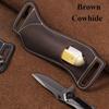 16.5*6.5cm Fold Knife Brown Case Holder New Pocket Hunt Holder  Camping Equipment