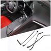 Carbon Central Control Air Condition Switch Sticker Kit For Corvette C8 -24