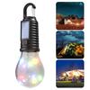 Colorful Solar Camping Light 3 Modes Adjustable IPX4 Waterproof Rechargeable Outdoor Hiking Tent Hanging LED Bulb Lamp Emergency Lantern