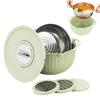 4 in 1 Food Strainers Bowl with 3 Grater Blades Colander Bowl Kitchen Drain Basket  Fruit
