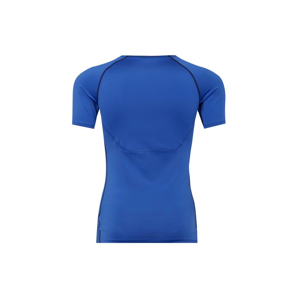 Nike Logo Print Training Breathable Short Sleeve Fitness Shirt Men tops Dark-Blue DD1993-480