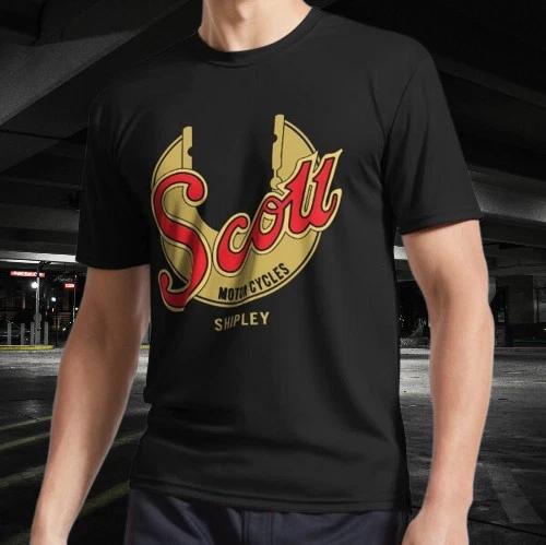 Scott Motorcycle Company Logo Active T-Shirt Funny Size Mode American T-shirt M