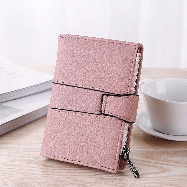 Women's 2022 Short Retro Frosted Rivet Wallet - Korean Style Trendy Multi-functional Student Coin Purse