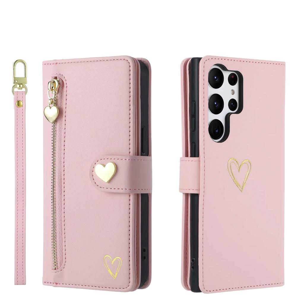 Zipper Cards Solt Wallet Leather Case For Samsung Galaxy S26 Ultra S25 S24 S22 Plus S21 FE A16 A26 A36 A56 A34 A54 Purse Cover