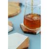 Crocon Marble & Wood Coaster Set Hexazon Shape Coaster Suitable for Home Table Cocktail Tea Coffee and Drink Coaster Size :- (9 X 9 X 1.7)