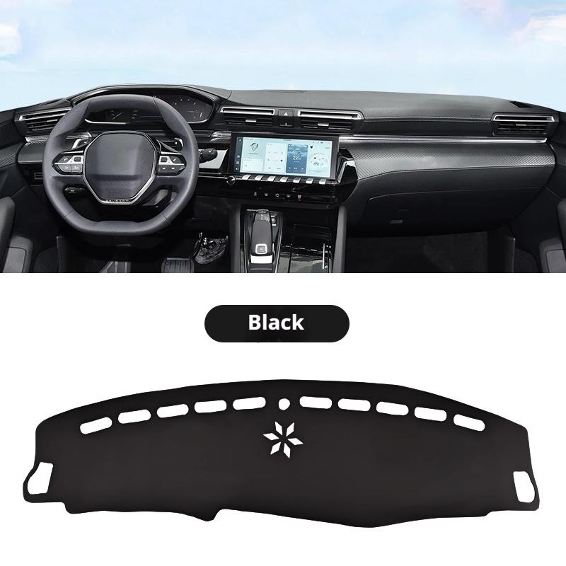 Für Peugeot 508L Leder Auto Armaturenbrett Sonnenschutzmatte Instrumentenbrett Rutschfeste Abdeckung Leder Zubehör Innenraumleisten