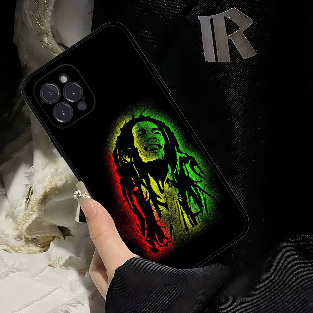 Bob Marley Singer Phone Case For iphone 17 16 15 16e 14 13 12 11 Pro Max Plus Case Cover Coque