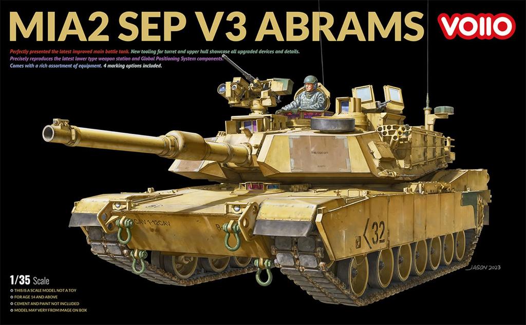Voiio 1/35 M1A2 SEP V3 Abrams American Main Battle Tank Plastic Model 01102