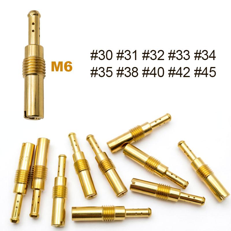 10pcs Pilot Jet M5 M6 5mm 6mm Slow Idle Jet 0.8 pitch Thread for KEIHIN Carburetor PE CVK PWK PZ19 GY6 KTM Injector Nozzle