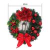 40cm Artifical Christmas Wreath Handmade No Fading Decorative Garland For Indoor Outdoor Front Doors