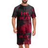 Men's Halloween Loungewear Pajama Set, Comfortable Sleepwear for Holiday Relaxation