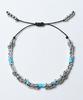 Knd Silver & Turquoise Bead Bracelet
