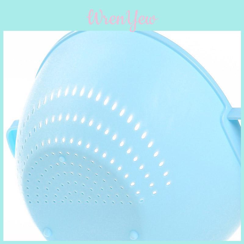 Eco-friendly Food Grade Plastic Rice Washer And Strainer Basket In Pink