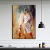 RELIABLI Girl Ballerina Portrait Pictures Canvas Paintings Wall Art Posters And Prints For Decorative Living Room Home No Frame