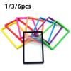 1/3/6Pcs Rating Card Holder Soft Silicone Anti-Drop Protection Case Guard Protector Bumper Cases For Sports Game Card Display