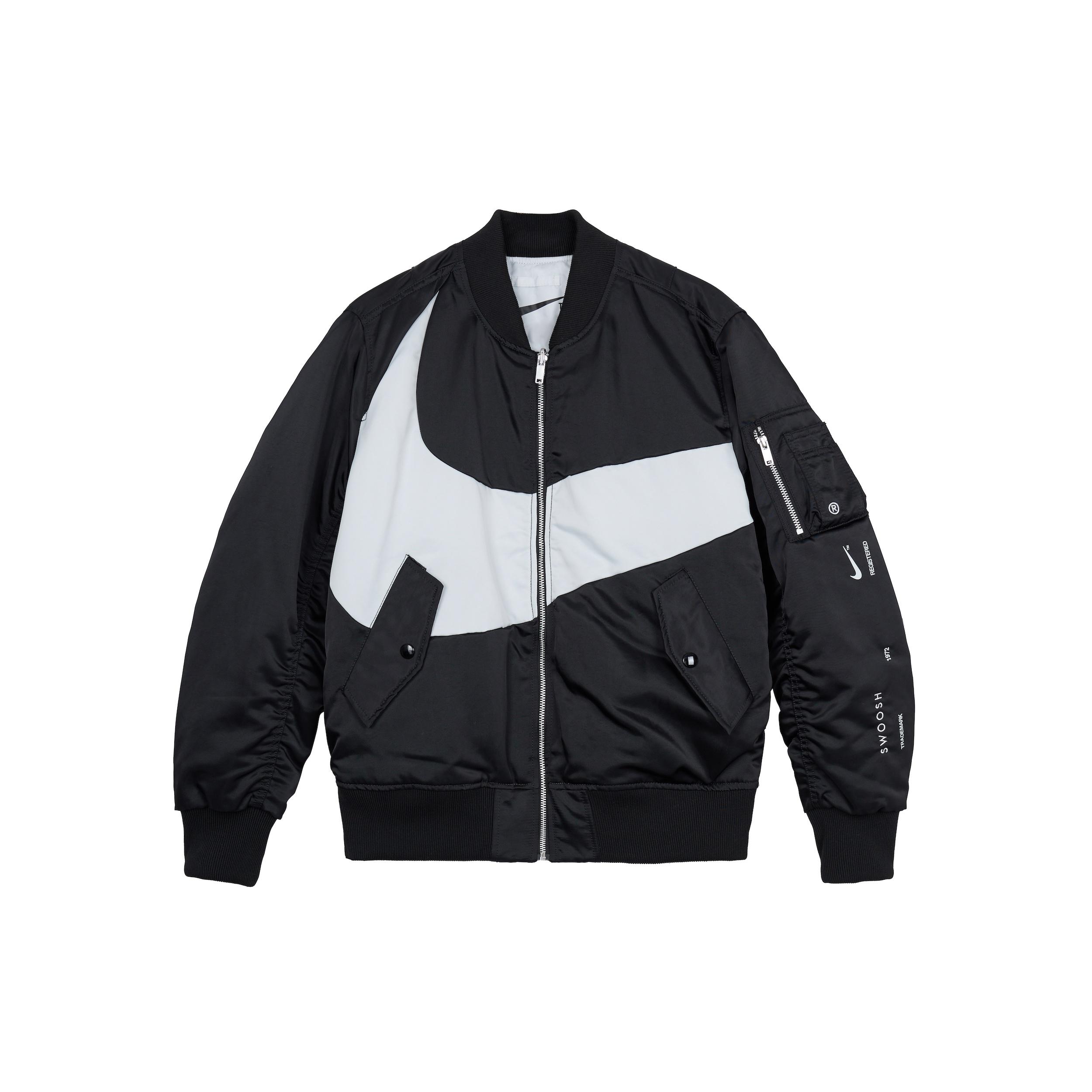 Nike big swoosh bomber jacket  Black  Men s DR7021-010 L