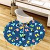 1pc Alphabet Pattern Education Round Carpet, Made of Polyester,Office Chairs, Living Rooms, Or Bedrooms, a Cool Rug for The Living Room.ydt26040