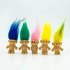 10Pcs/Bag Mini Trolls Dolls Anime Action Figure Colorful Hair Family Members Model Collection Kids Toys for Children's Gift 2025